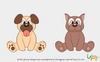 Stuffed Cute Dog Plush Animal Little Kitten Toys