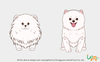 Coudly White Dog Plush / Animal Plush