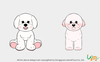 Soft White Plush Dog/Custom Plush Toys