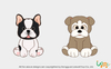 Soft bulldog toys/ Custom animal plush toys